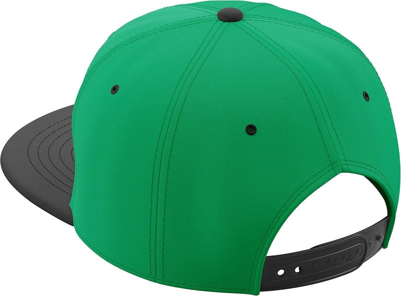 Daxton Store Classic Blank Snapback Flat Bill Visor Hat Cap One Size Adjustable Back - Image 3